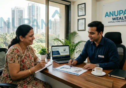 Anupam Wealth team at their Mutual Fund Distributor office in Goregaon
